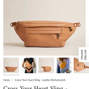 Parker Thatch Cross Your Heart Sling bag in leather